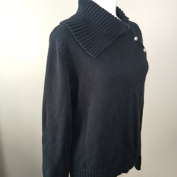 LAUREN RALPH LAUREN KNIT TURTLE NECK SWEATER, SIZE LARGE - Picture 5 of 8